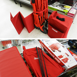 コールマン アウトドアワゴン ワゴンテーブル セット【Coleman】赤 2000021989 キャンプ イベントに！ ☆ PayPay(ペイペイ)決済可能 ☆ 札幌市 北区 屯田