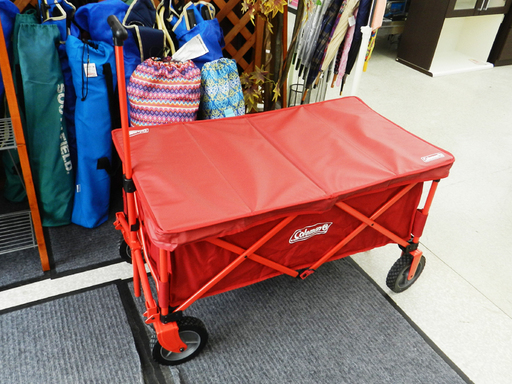 コールマン アウトドアワゴン ワゴンテーブル セット【Coleman】赤 2000021989 キャンプ イベントに！ ☆ PayPay(ペイペイ)決済可能 ☆ 札幌市 北区 屯田