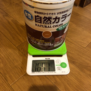 水性ペンキ2本(パイン) 約3.1キロの画像