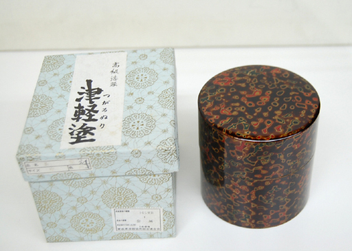 未使用 津軽塗 唐塗 4点セット ほてい鉢 茶筒 茶べら 急須台 菓子器 うるし塗装 天然木 まとめて ☆ PayPay(ペイペイ)決済可能 ☆ 札幌市 清田区 平岡