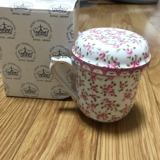 ロイヤルアーデン マグカップ 茶こし 蓋つき