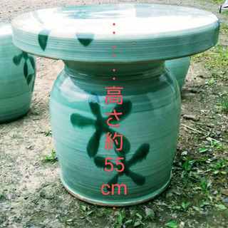 最終値下げ 陶器ガーデニング ガーデンテーブル ガーデンチェアの画像