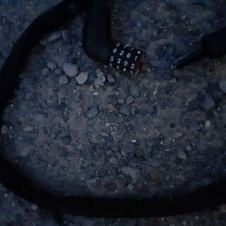 自転車、バイクチェーンロックの画像