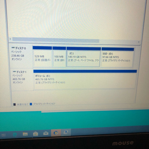美品 mouse computer W656RC1 i7 6700HQ Nvidia Geforce GTX 950M メモリ12GB SSD 256gb + HDD 500gb 15.6インチFHD Win10 オフィス
