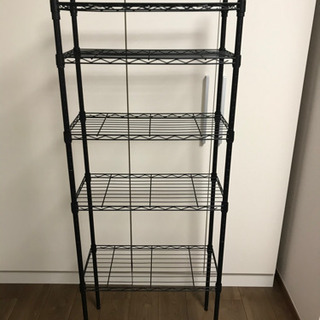 スチールラック 5段 ブラック 美品