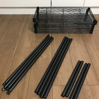 スチールラック 5段 ブラック 美品の画像