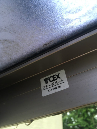 TOEX★アルミサッシポリカ並列2台用カーポート 分解撤去済み 車庫倉庫ガレージ