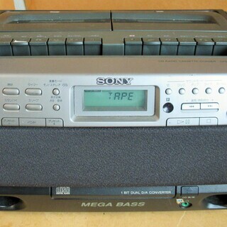 ☆ソニー SONY CFD-W57 CDラジオWカセットレコーダ...