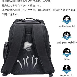 バックパック ブラックの画像