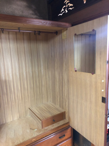 鍵付き❣️ 衣装ダンス 昭和 レトロ 和家具