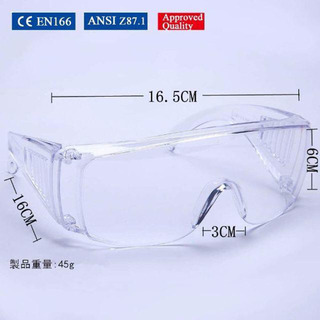 新品値下げ　ゴーグル　細菌飛沫対策眼鏡 防花粉 保護メガネ 透明 軽量　眼鏡着用可の画像