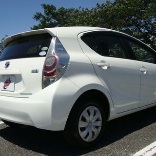自社ローン★保証人無★全国対応★アクア　L★人気のホワイト★エコモード★ETC★キーレスキー ★車検：令和3年5月迄の画像