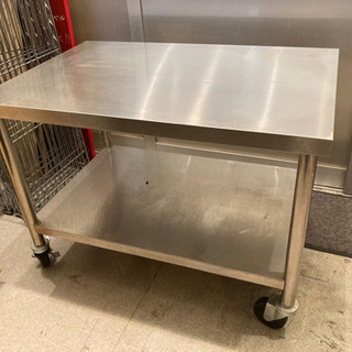 【6/13値下げしました】焙煎台として使用していたステンレス作業台ですの画像