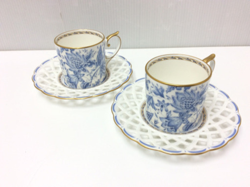 ナルミ ボーンチャイナ コーヒーカップ 2客セット