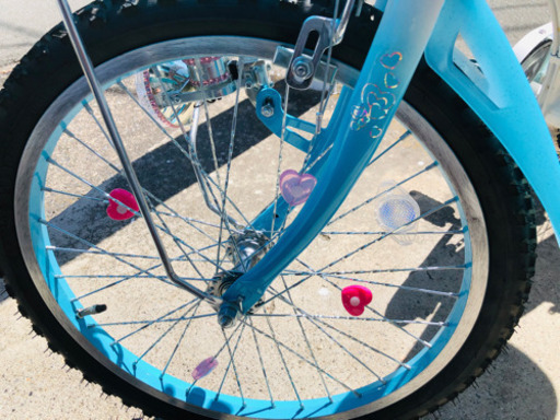 商談まとまりました　子供　自転車　ジュニア　ハードキャンディ　ヘルメット付き　室内保管　20インチ　三重県　伊勢市