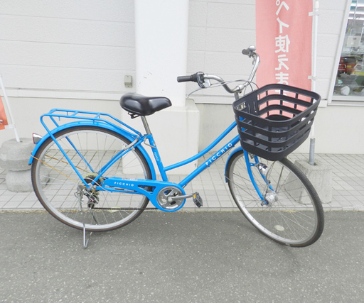 自転車 27インチ 6段切替 カゴ付き シティサイクル PICCHIO ☆ PayPay(ペイペイ)決済可能 ☆ 札幌市 北区 屯田