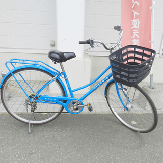 自転車 27インチ 6段切替 カゴ付き シティサイクル PICCHIO ☆ PayPay