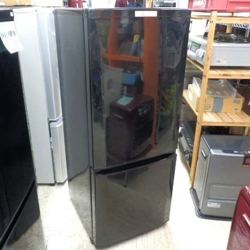 ▶ 冷蔵庫 146L 2017年製 三菱 MR-P15A-B MITSUBISHI 黒 ブラック 2ドア 100Lクラス 小型 ペイペイ対応 札幌市西区西野