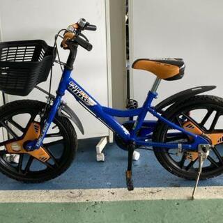 ★子供自転車🚲★ ブルー・イエロー★綺麗★ピカピカ✨18インチ★
