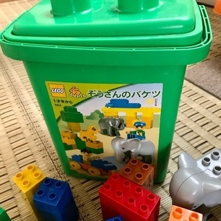 レゴブロック　ぞうさんのバケツの画像