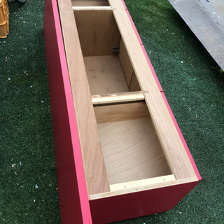 ★液晶テレビ台/赤/リビング台/収納★熊谷の画像