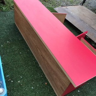 ★液晶テレビ台/赤/リビング台/収納★熊谷の画像