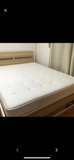 IKEA ベットとマット　ホッコーセン〔クイーンサイズ〕