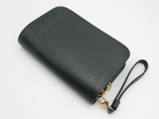 《LOUIS VUITTON/セカンドバッグ》Bランク タイガ バイカル 緑 M30184