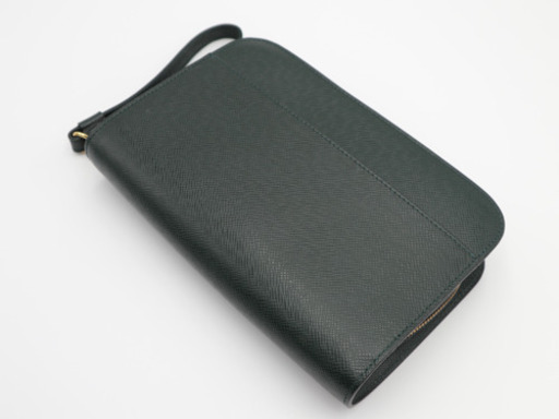 《LOUIS VUITTON/セカンドバッグ》Bランク タイガ バイカル 緑 M30184