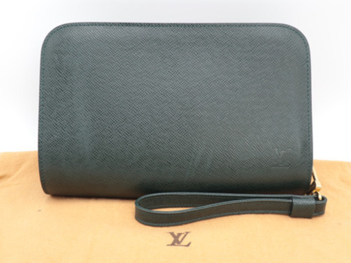 《LOUIS VUITTON/セカンドバッグ》Bランク タイガ バイカル 緑 M30184