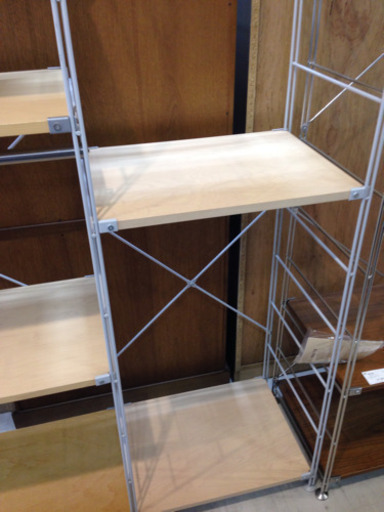 取りに来れる方限定！無印良品のスチールユニットシェルフです！