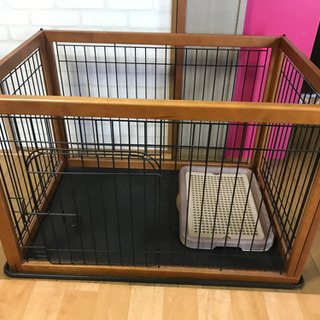 木製ペットゲージ　犬ゲージ　の画像