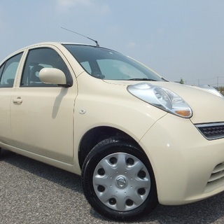 Ｈ２０　マーチ　車検付　修復歴無し　ナビ　ＴＶ　９万円