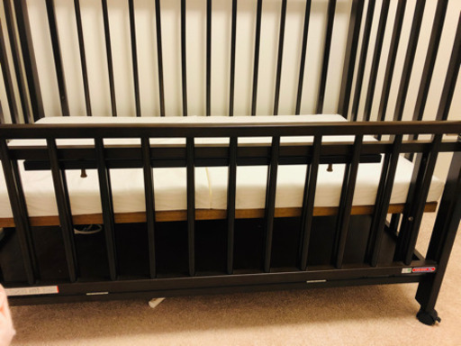 【美品】サワベビーベッド　西川マットレス付き