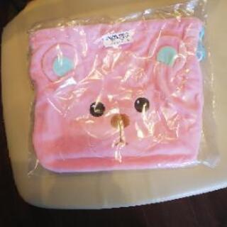 【新品】ゆめかわ♡巾着型ポシェット くまの画像