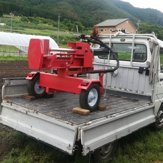 ハイパワー２７ｔエンジン薪割機レンタル − 長野県
