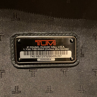 TUMI ブラック 2輪 22020D4 キャリーケース 機内持ち込み可の画像