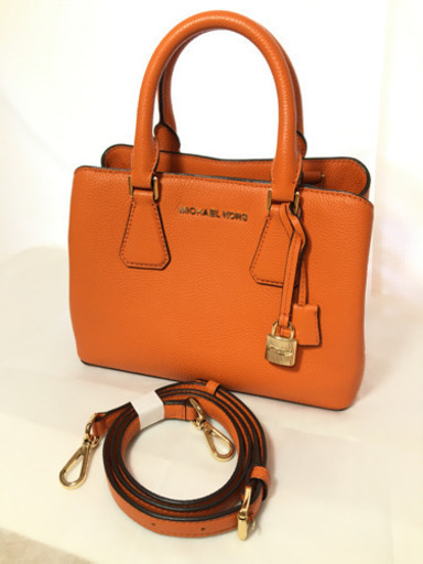 【美品‼️】マイケルコース 2WAYバッグ ハンド ショルダー オレンジ レザー