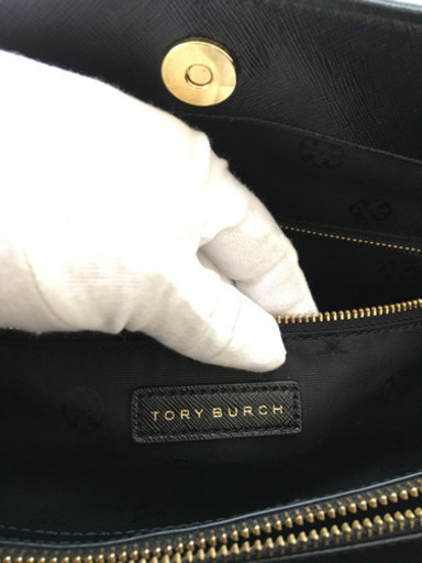 TORY BURCH トリーバーチ ロビンソン ビジネスバッグ 黒 レザー
