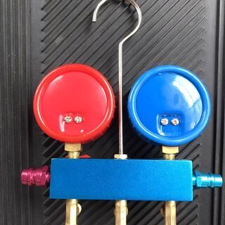 ★新品未使用★ゲージマニホールド　カーエアコン用の画像