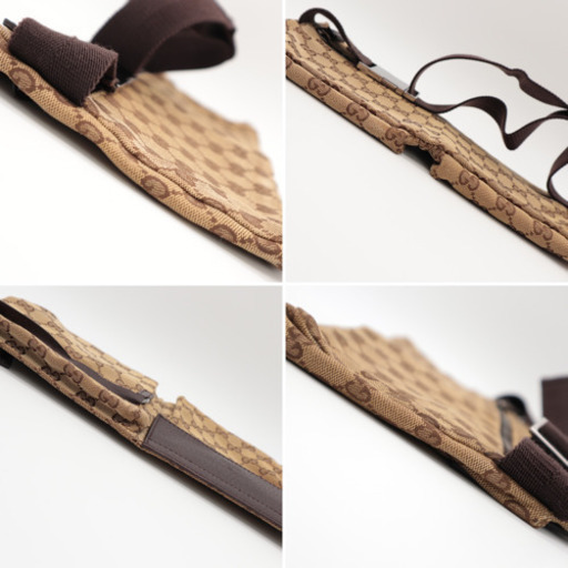 《GUCCI/GGキャンバス ウエストポーチ》ABランク 28566 美品