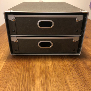 無印良品　硬質パルプボックス引出式2段