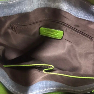 FIRANO  2WAY異素材デニムスクエアートートバッグの画像