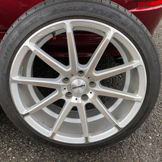 19インチ バリ溝 送料込み ① バリ溝 美品】スマートライン 365 19in 8.5J +32 PCD112 ダンロップ