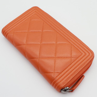 《CHANEL/マトラッセ ココマーク ラウンドファスナー札入れ》ABランクの画像