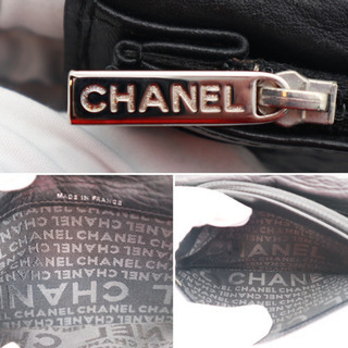 《CHANEL/シャネル カンボン カーフ 二つ折り長財布》ABランク 極美品の画像