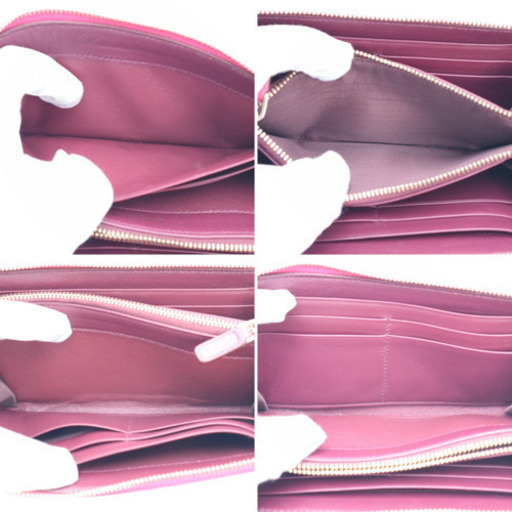 《BVLGARI/L字ファスナー 長財布》未使用品 本物保証 パープル 送料無料