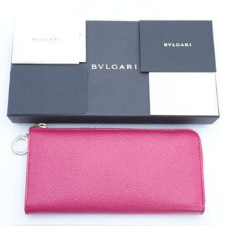 《BVLGARI/L字ファスナー 長財布》未使用品 本物保証 パ...