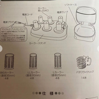 プロ用CREATE ION RS6P クレイツ イオンホットカーラーの画像
