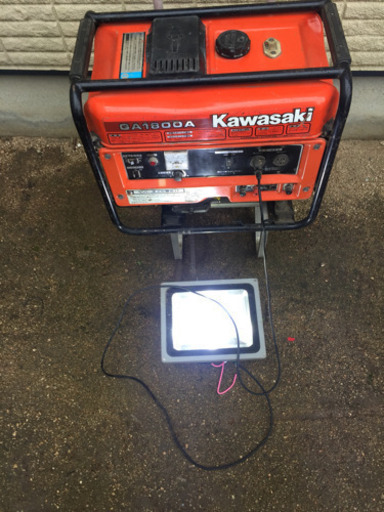 （購入者さまが決まりました）実働❗️カワサキ発電機❗️